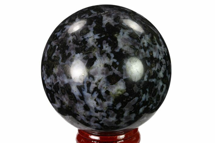 Polished, Indigo Gabbro Sphere - Madagascar #135775